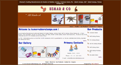 Desktop Screenshot of kumarrubberstamps.com